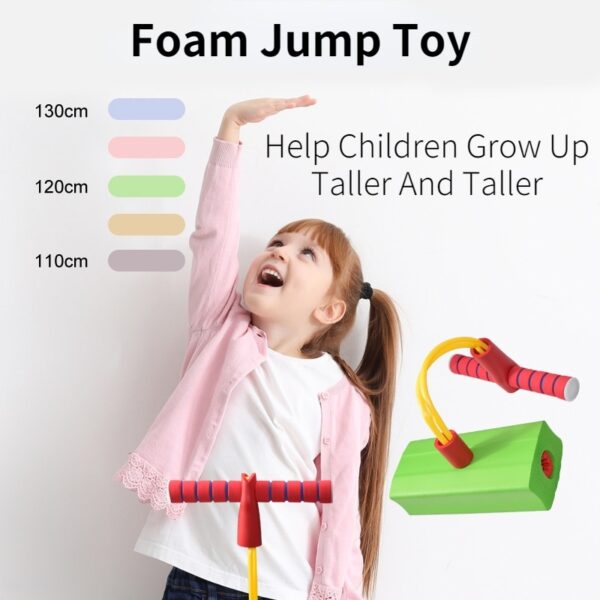 Kids Sports Games Toys Foam Pogo Stick Jumper Indoor Outdoor Fun Fitness Equipment Improve Bounce Sensory 1