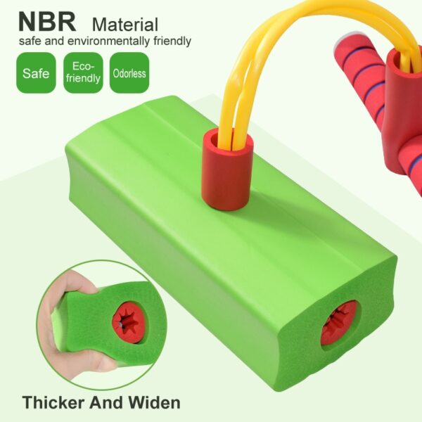 കിഡ്‌സ് സ്‌പോർട്‌സ് ഗെയിമുകൾ ടോയ്‌സ് ഫോം പോഗോ സ്റ്റിക്ക് ജമ്പർ ഇൻഡോർ ഔട്ട്‌ഡോർ ഫൺ ഫിറ്റ്‌നസ് ഉപകരണങ്ങൾ ബൗൺസ് സെൻസറി മെച്ചപ്പെടുത്തുക 3