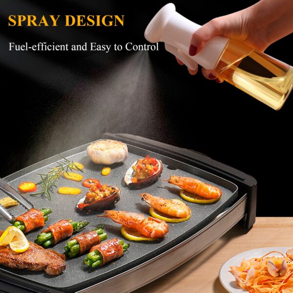 Kitchen Oil Bottle 210ml Oil Spray Bottle Cooking Baking Vinegar Mist Sprayer Barbecue Spray Bottle Cooking 7