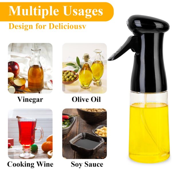 Kitchen Oil Bottle 210ml Oil Spray Bottle Cooking Baking Vinegar Mist Sprayer Barbecue Spray Bottle Cooking 9