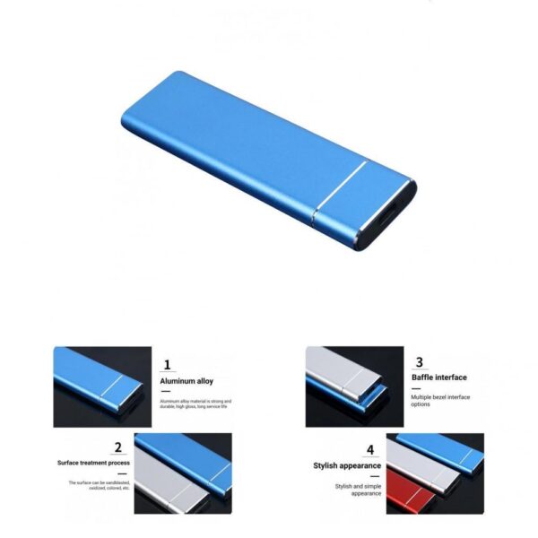 M 2 USB 3 1 Type C SSD Mobile hard disk box Adapter Card m2 5