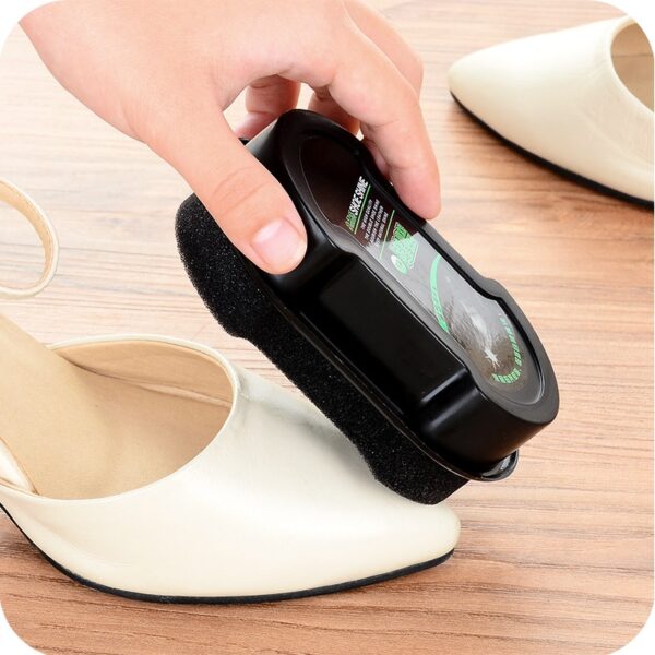 Višenamjenska dvostrana četka za kožne cipele Kist za poliranje cipela Bezbojna četka za vosak za cipele Clean spužva 5