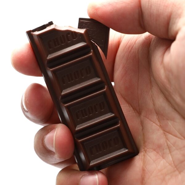 New 1pc Creative Chocolate Lighter Butane Gas Lighters Portable Cigar Cigarette Lighters Outdoor Smoking Accessories Gadgets 4