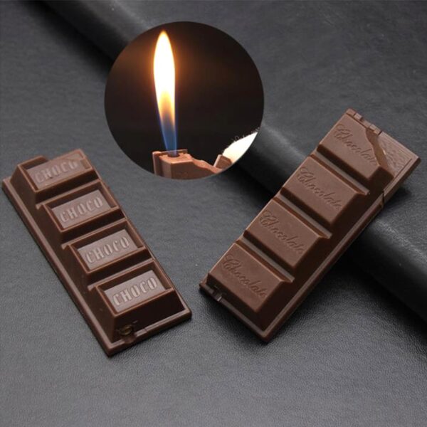 Nije 1pc Creative Chocolate Lighter Butaan Gas Aanstekers Draagbare Sigarettenaanstekers Outdoor Smoking Accessories Gadgets