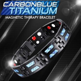 Carbon Blue Titanium Bracelet - image 1