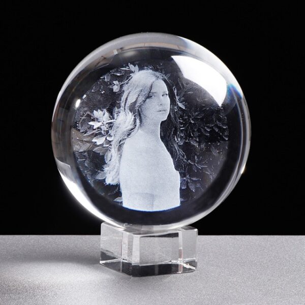 Personalized Crystal Photo Ball Customized Picture Sphere Globe Home Decor Accessories Baby Photo Christams Gift