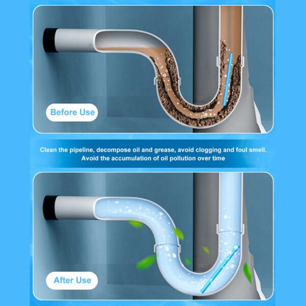 Pipe Cleaning Stick Household Drain Cleaner Sticks For Drain Pipe Cleaning Stick Household Drain Cleaner Sticks 1