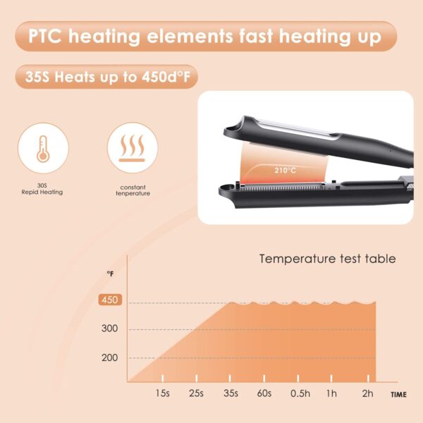 Ọjọgbọn Irun Irun Aifọwọyi Corrugated Flat Iron Curling Irons Straightener Curly Corn Hot Clip Hair Waver 3