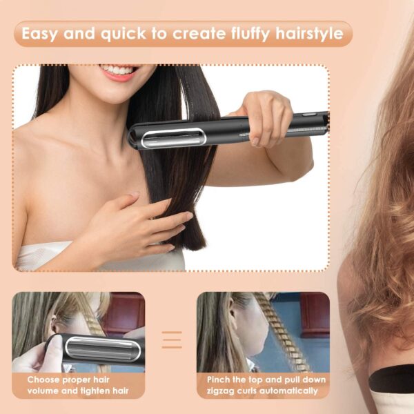 Professional Hair Curler Automatic Corrugated Flat Iron Curling Irons Straightener Curly Corn Hot Clip Hair Waver 5
