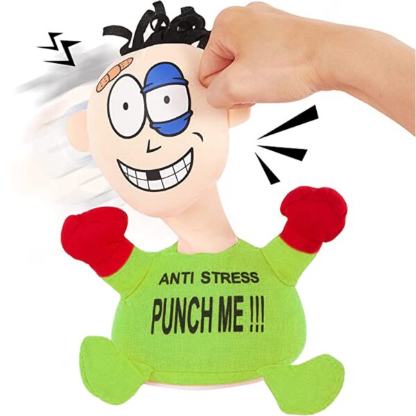 Punch The Villain Punch Me Cartoon Electric Plush Toy Vent Screaming Plush Toys Soft Stuffed Baby 2