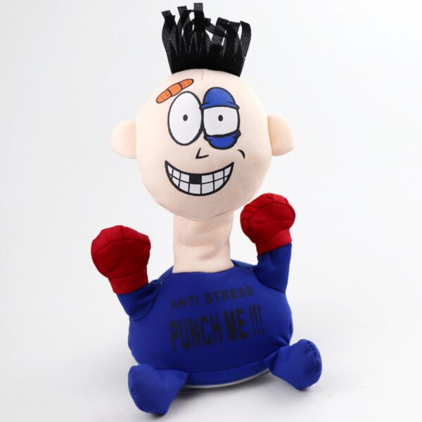 Punch The Villain Punch Me Cartoon Electric Plush Toy Vent Screaming Plush Toys Soft Stuffed Baby 3