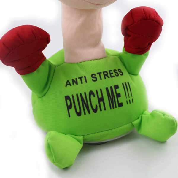Punch The Villain Punch Me Cartoon Electric Plush Toy Vent Screaming Plush Toys Soft Stuffed Baby 5
