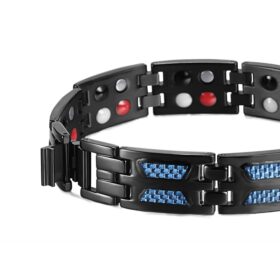 Carbon Blue Titanium Bracelet - image 5