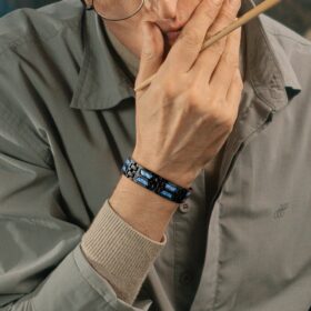 Carbon Blue Titanium Bracelet - image 7