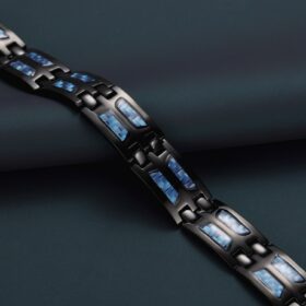 Carbon Blue Titanium Bracelet - image 8