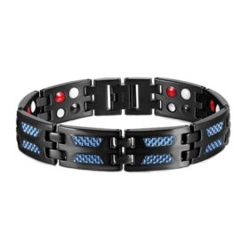 Carbon Blue Titanium Bracelet - image 10