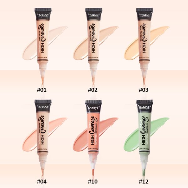 SANIYE Concealer Trimming Liquid Foundation Face Make Up Concealer Corrector Acne Contour Makeup Foundation Waterproof Cream 2