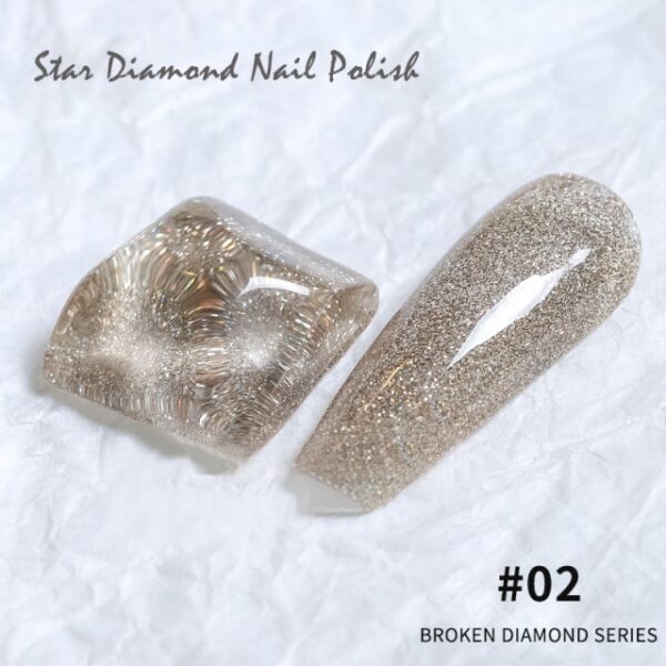 SKVP Reflective Diamond Gel Nail Polish 8ML Sparkling Glitter Laser Nail Gel Art Semi Permanent Top 1.jpg 640x640 1