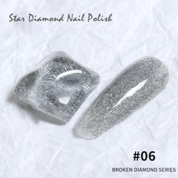 SKVP Reflective Diamond Gel Nail Polish 8ML Sparkling Glitter Laser Nail Gel Art Semi Permanent Top 5.jpg 640x640 5