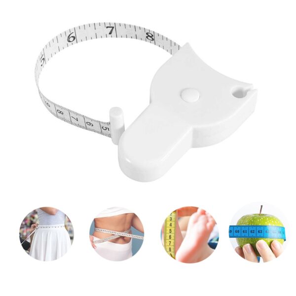 Self tightening Measure Tape CM Inches for Body Waist Keep Fit Measurement Tools 150cm 60 Inch 2