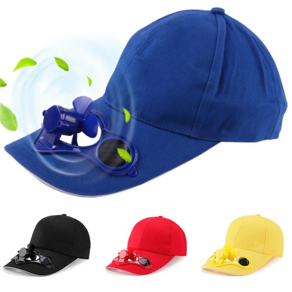 Summer Cap with fan Solar Sun Fan hat Power Casual Sun fan Visor Cap Men Women 3