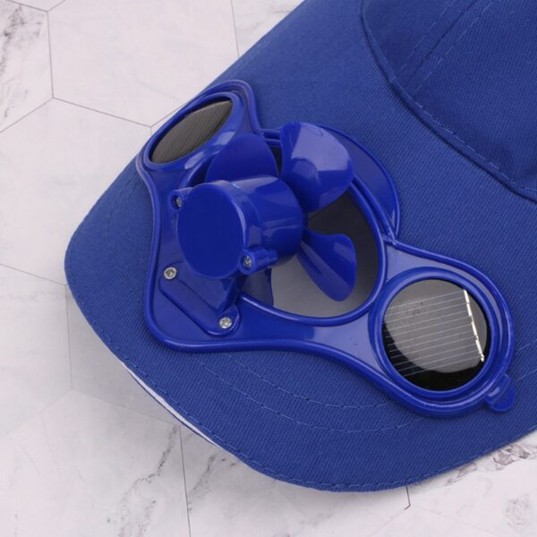 Summer Cap with fan Solar Sun Fan hat Power Casual Sun fan Visor Cap Men Women 5