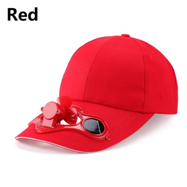 Summer Cap with fan Solar Sun Fan hat Power Casual Sun fan Visor Cap Men