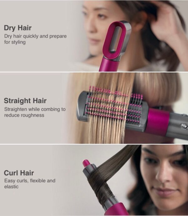 Super Hair Curler Styling Tool Hair Care Styling Curling Irons Haardroger En Straightening Brush Multi 3