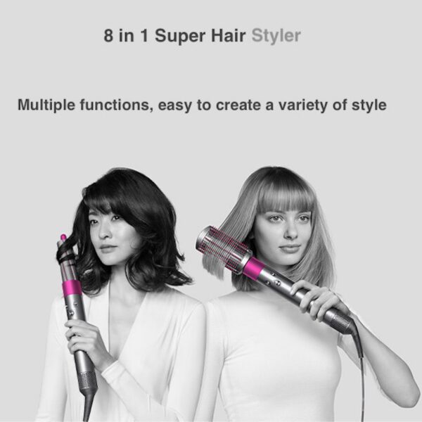 Super Hair Curler Styling Tool Hårpleje Styling Krøllejern Hårtørrer og glattebørste Multi 4