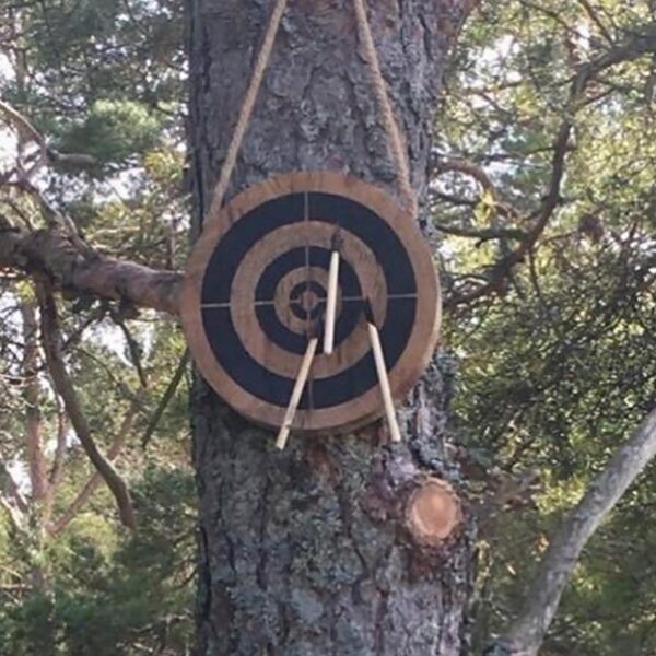 Juego de lanzamiento de dardo y hacha de madera, juego de juguete Fri sbe para fiesta familiar, juego para exteriores e interiores 3