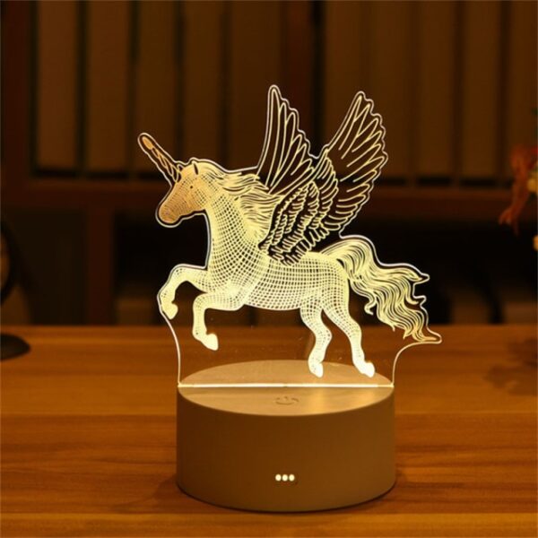 Zawadi ya Siku ya Wapendanao Upendo Sungura Dubu Kids Nuru ya Usiku Led Harusi Chumba cha kulala Nightlight Decor Light 3D 13.jpg 640x640 13