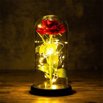 Valentine’s Enchanted Rose Flower Lamp
