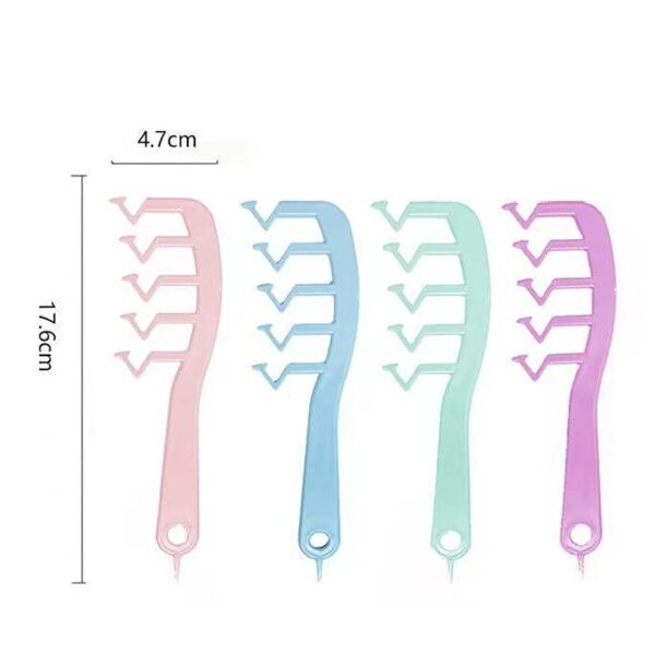 Z shape Hair Slit Comb Curly Bangs Styling Puff Hairdressing Comb Salon Hair Styling Tool for 1