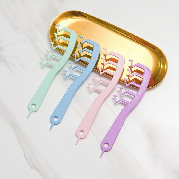Z shape Hair Slit Comb Curly Bangs Styling Puff Hairdressing Comb Salon Hair Styling Tool for