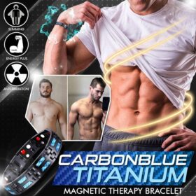 Carbon Blue Titanium Bracelet - image 2
