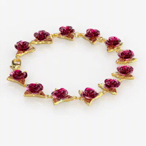 The Personalized Dozen Roses Bracelet