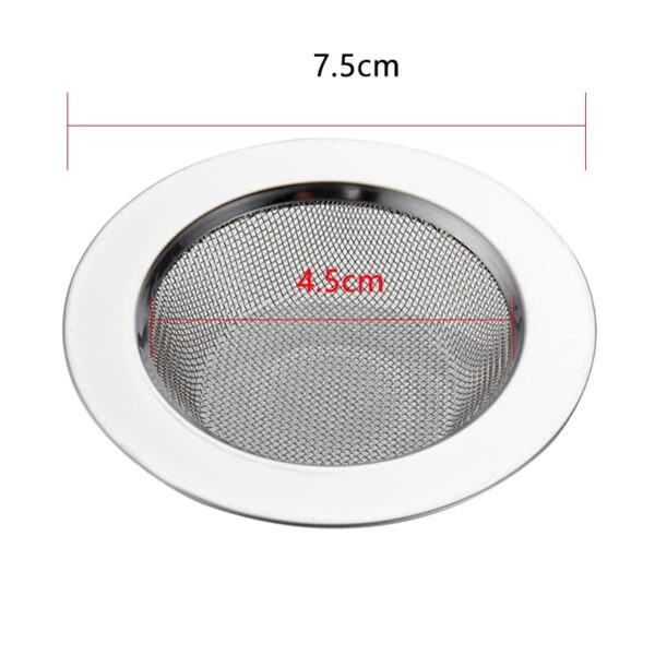 1PCS igwe anaghị agba nchara bathtub ntutu na-ejide ihe nkwụsi ike ịsa ahụ Drain Hole Filter Trap Kitchen Metal Sink Strainer 1