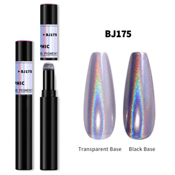 1pcs Magic Mirror Nail Powder Cushion Pen Holographic Laser Nail Art Glitter Solid Chrome Pigments UV 9.jpg 640x640 9