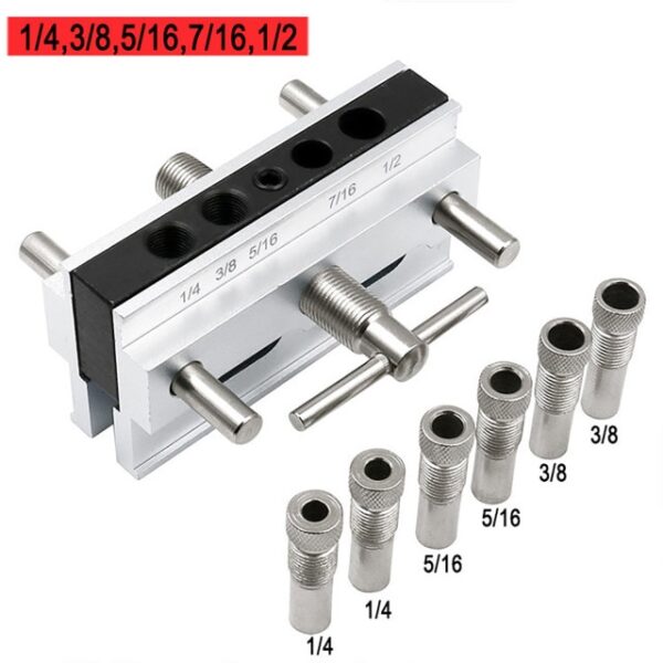 7Pcs Woodworking Hole Jig Kit Screw Dowel Drill Guide Screw Joint Puncher Tool For drill