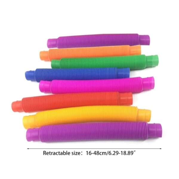 8pcs Šarene plastične Pop Tube Coil Djeca S kreativna čarobna igračka krug smiješne igračke rani razvoj 3.jpg 640x640 3