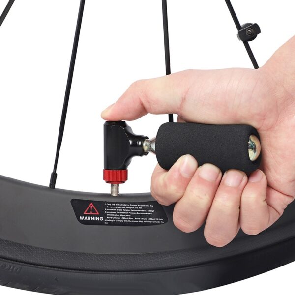 CO2 Pump For Bicycle Schrader Presta Adapter Bike Pump Inflator Aluminum Tire Tube Mini Hand Pump
