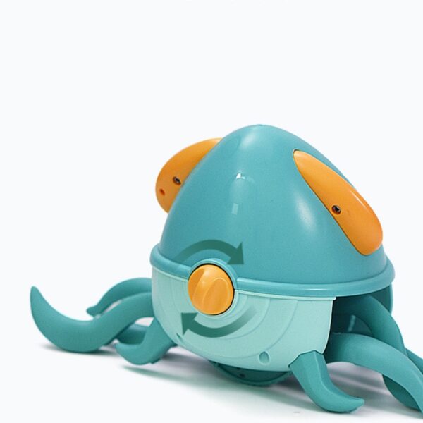 Children Octopus Clockwork Toy Baby Bathing Bath Toys Rope Pulled Crawling Clockwork Crab On Land And 4