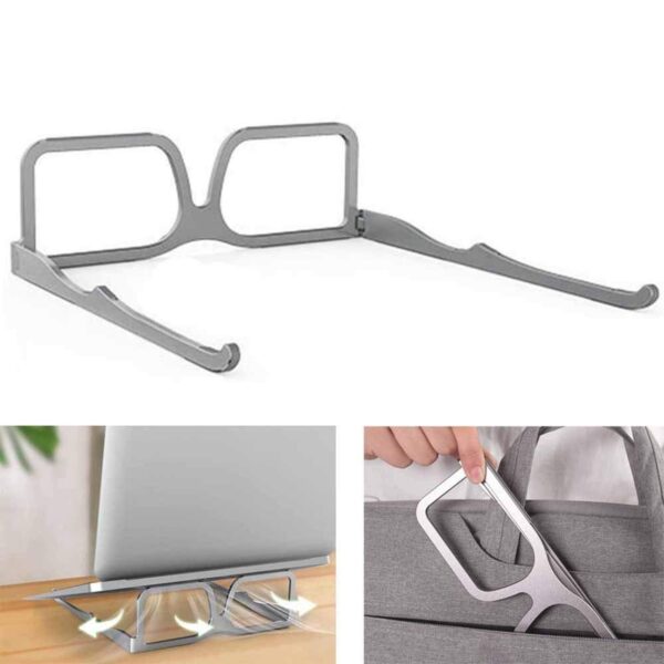 Creative Foldable Glasses Laptop Stand Ergonomic 18 32 Laptop Stand Suitable for All Laptops or Tablets