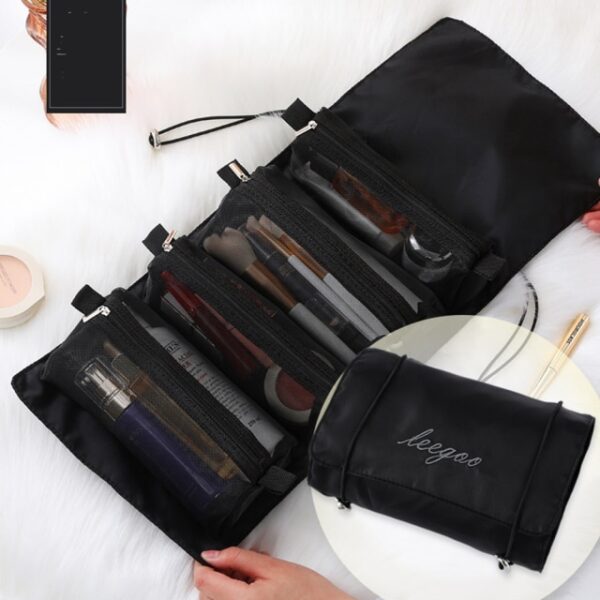 Abnehmbare Kosmetiktasche mit großer Kapazität 4 in 1 tragbarer faltbarer Reise-Make-up-Organisator-Beutel-Bürsten-Lippenstift 1.jpg 640x640 1