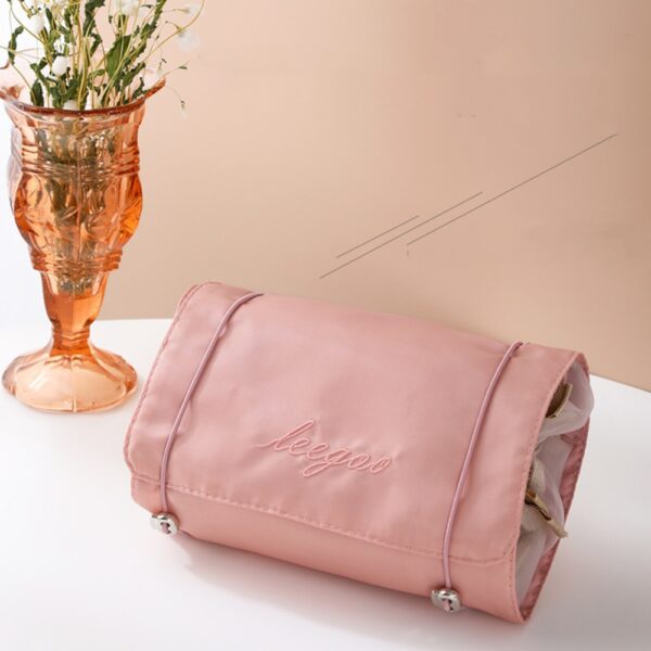 Detachable Cosmetic Bag Large Capacity 4 in 1 Portable Folding Travel Makeup Organizer Bag Brushes Lipstick 2