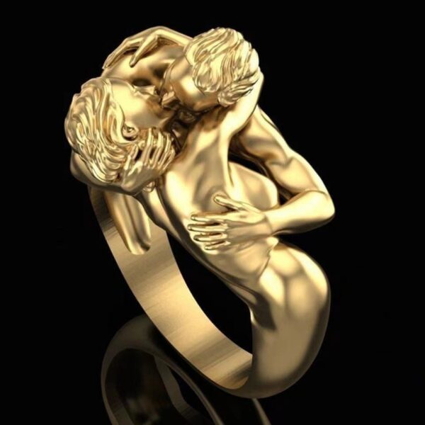 Fashion Men s and Women s Jewelry Adam and Eve Lady Ring Engagement Couple Girlfriend Ring 1