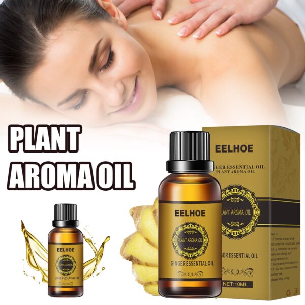 Besplatna dostava EELHOE eterično ulje Prirodno ulje đumbira Limfna drenažna terapija esencijalna ulja biljaka protiv starenja 3