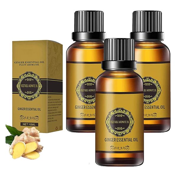 Free Shipping EELHOE essential oil Natural Ginger Oil Lymphatic Drainage Therapy Anti Aging Plant Essential Oils