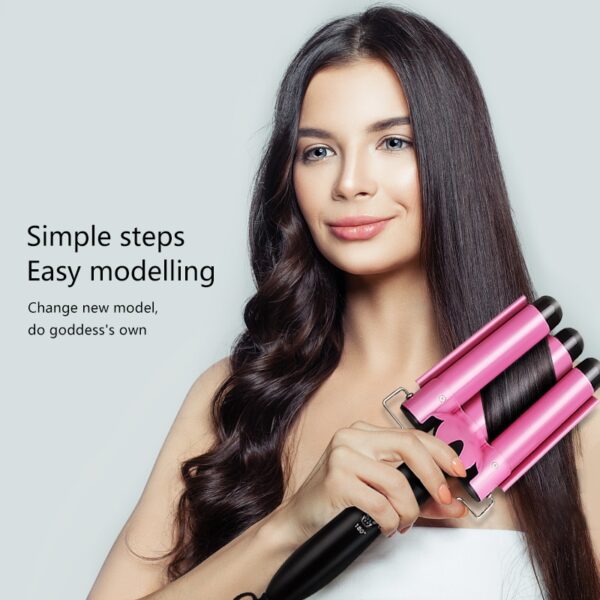 Hair Curling Iron Ceramic Professional Triple Barrel Hair Curler Egg Roll Hair Styling Tools Hair Styler 2