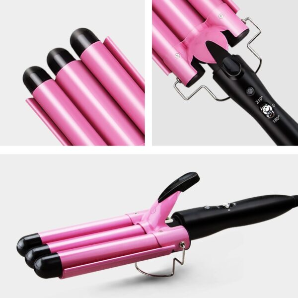 Hair Curling Iron Ceramic Professional Triple Barrel Hair Curler Egg Roll Hair Styling Tools Hair Styler 3